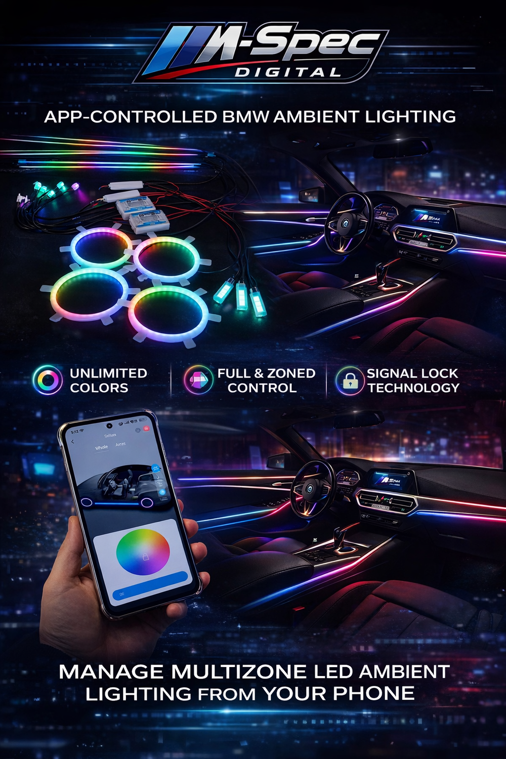 22 piece Premium Universal Ambient Lighting